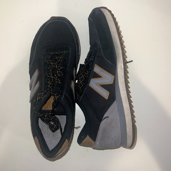 New Balance Black Suede Sneakers, US 6.5 - Picture 4 of 4